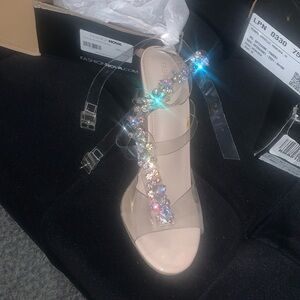 Glam heeled sandals new size 11 fashion nova